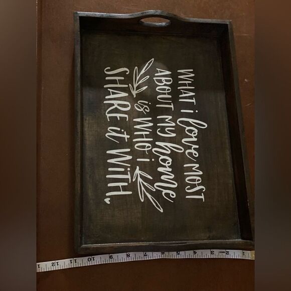 ‎Inspirational wood tray - Picture 4 of 4